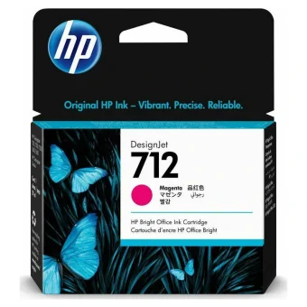 HP 712 Γνήσιο Μελάνι Εκτυπωτή InkJet Ματζέντα (3ED68A) 3ED68A
