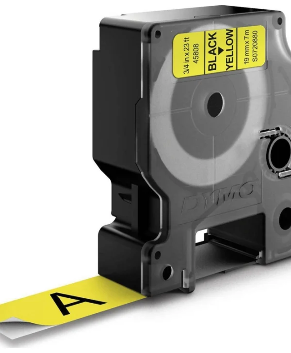 Dymo 45808 Ταινία Ετικετογράφου 7m x 19mm σε Κίτρινο Χρώμα