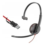 Poly Blackwire 3210 On Ear Multimedia Ακουστικά με μικρόφωνο και σύνδεση USB-A / USB-C - Image 3