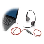 HP Poly Blackwire 3310 M USB-C/A VOIP Headset (8X216AA) 8X216AA - Image 3