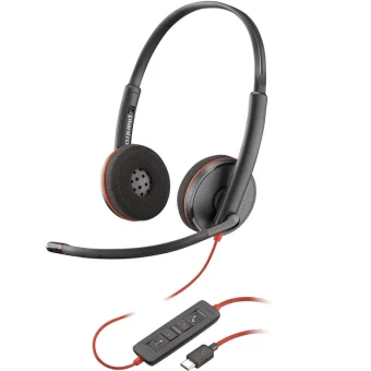 HP Poly Blackwire 3220 Stero Headset USB-A/USB-C Black 8X228A6