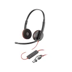 HP Poly Blackwire 3220 Stero Headset USB-A/USB-C Black 8X228A6 - Image 5