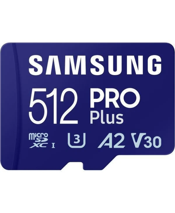 Samsung Pro Plus (2023) microSDXC 512GB Class 10 U3 V30 A2 UHS-I με USB Reader