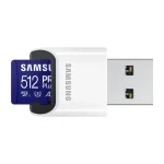Samsung Pro Plus (2023) microSDXC 512GB Class 10 U3 V30 A2 UHS-I με USB Reader - Image 2