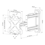 Neomounts WL40S-850BL12 Βάση Τηλεόρασης Τοίχου με Βραχίονα έως 55" και 40kg WL40S-850BL12 - Image 4