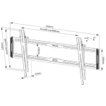 Neomounts WL35-550BL18 WL35-550BL18 Βάση Τηλεόρασης Τοίχου έως 86" και 70kg WL35-550BL18 - Image 10