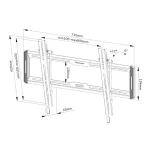 Neomounts WL35-550BL16 Βάση Τηλεόρασης Τοίχου έως 75" και 70kg WL35-550BL16 - Image 7