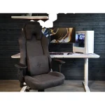 Arozzi Vernazza Supersoft Υφασμάτινη Καρέκλα Gaming με Ρυθμιζόμενα Μπράτσα Pure Black - Image 2