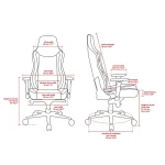 Arozzi Vernazza Supersoft Υφασμάτινη Καρέκλα Gaming με Ρυθμιζόμενα Μπράτσα Pure Black - Image 4