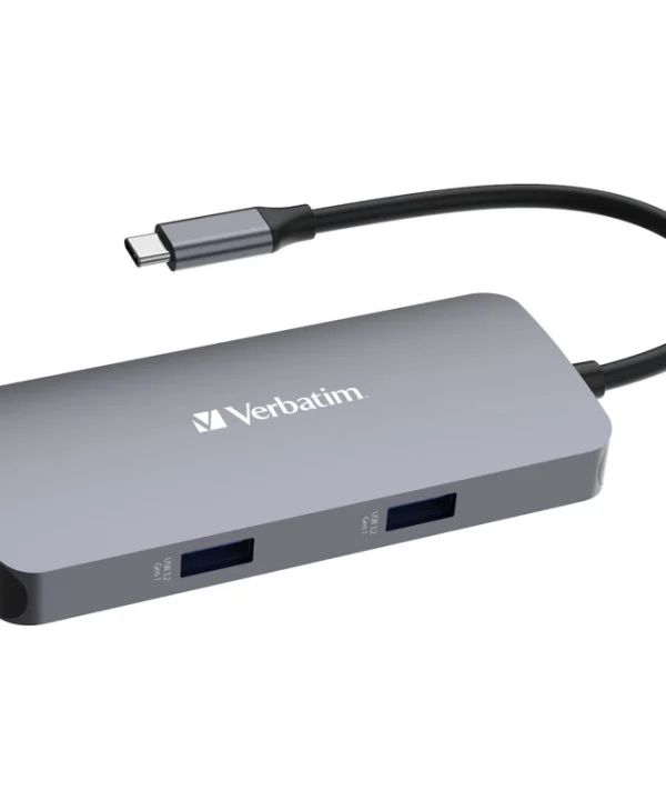 Verbatim USB-C Pro CMH-05 USB-C Docking Station με HDMI 4K PD Ethernet Γκρι