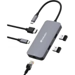Verbatim USB-C Pro CMH-05 USB-C Docking Station με HDMI 4K PD Ethernet Γκρι - Image 7