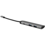Verbatim USB-C Pro CMH-05 USB-C Docking Station με HDMI 4K PD Ethernet Γκρι - Image 8