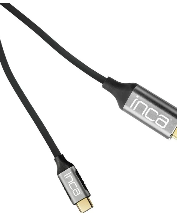 Inca HDMI 1.4 Cable HDMI male - USB-C male 2m Μαύρο