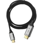 Inca HDMI 1.4 Cable HDMI male - USB-C male 2m Μαύρο - Image 2