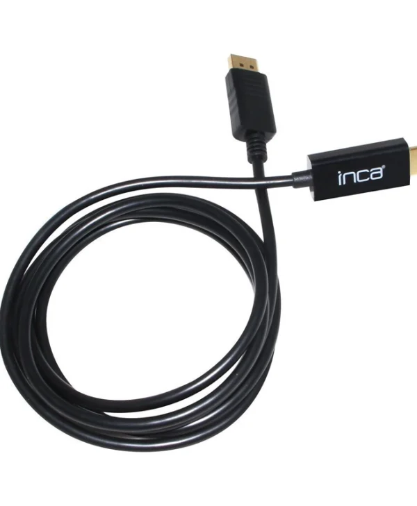 Inca Cable DisplayPort male - HDMI male 8m Μαύρο
