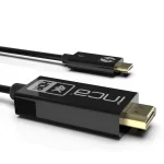 Inca Cable HDMI male - USB-C male 1m Μαύρο - Image 2