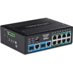 Trendnet TI-BG104 Unmanaged L2 PoE+ Switch με 8 Θύρες Gigabit (1Gbps) Ethernet και 2 SFP Θύρες TI-BG104