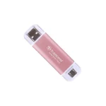 Transcend Esd310p 1.0TB USB 3.2 SSD Stick με σύνδεση USB-A & USB-C Ροζ