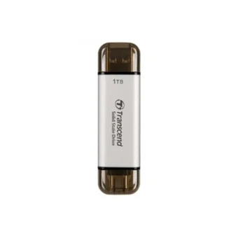 Transcend ESD310S 1TB USB 3.2 SSD Stick με σύνδεση USB-A & USB-C Ασημί