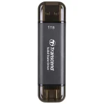 Transcend ESD310C 1TB USB 3.2 SSD Stick με σύνδεση USB-A & USB-C Μαύρο - Image 2