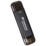 Transcend ESD310C 1TB USB 3.2 SSD Stick με σύνδεση USB-A & USB-C Μαύρο - Image 4