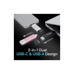 Transcend ESD310C 512GB USB 3.2 SSD Stick με σύνδεση USB-A & USB-C Μαύρο - Image 4