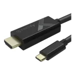 Techly Cable HDMI male - USB-C male 2m Μαύρο
