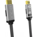 Inca HDMI 2.1 Cable HDMI male - HDMI male 1.5m Μαύρο - Image 2