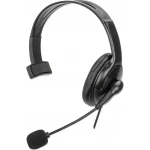 Manhattan Mono USB Headset On Ear Multimedia Ακουστικά με μικρόφωνο και σύνδεση USB-A
