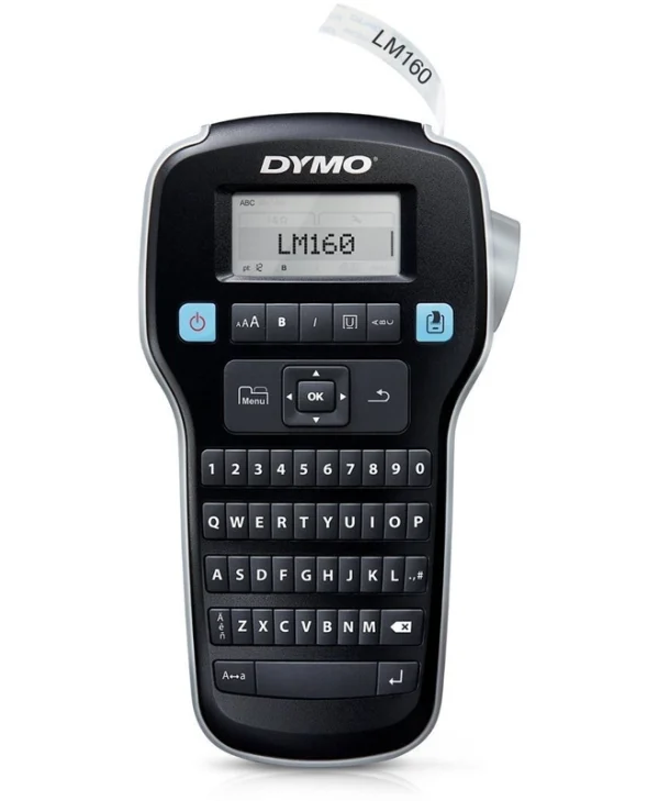 Dymo Labelmanager 160 Ετικετογράφος Χειρός σε Μαύρο Χρώμα