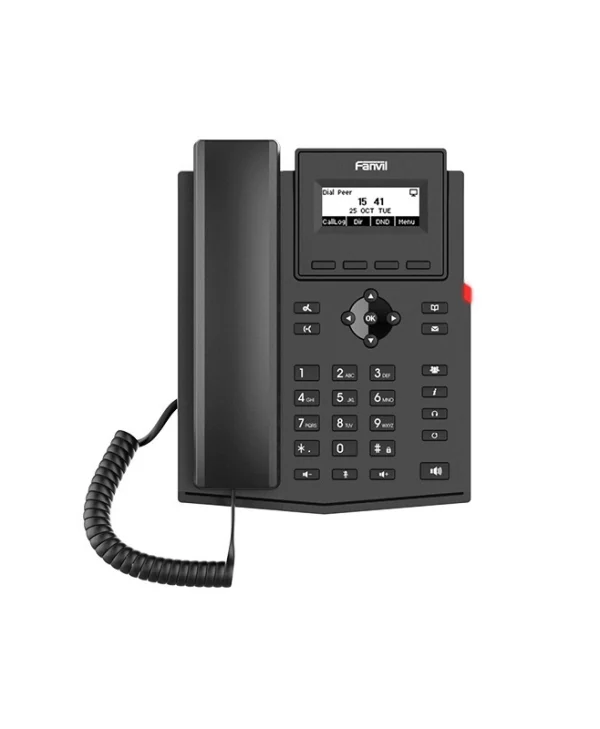 Fanvil X301G Ενσύρματο Τηλέφωνο IP 2 γραμμών Μαύρο X301G