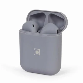 Gembird Seattle In-ear Bluetooth Handsfree Ακουστικά με Θήκη Φόρτισης Misty Grey