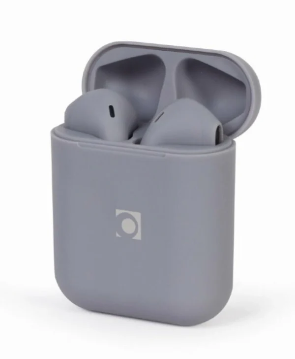 Gembird Seattle In-ear Bluetooth Handsfree Ακουστικά με Θήκη Φόρτισης Misty Grey