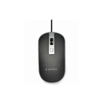 Gembird MUS-4B-06 Ενσύρματο Ποντίκι Black/Silver