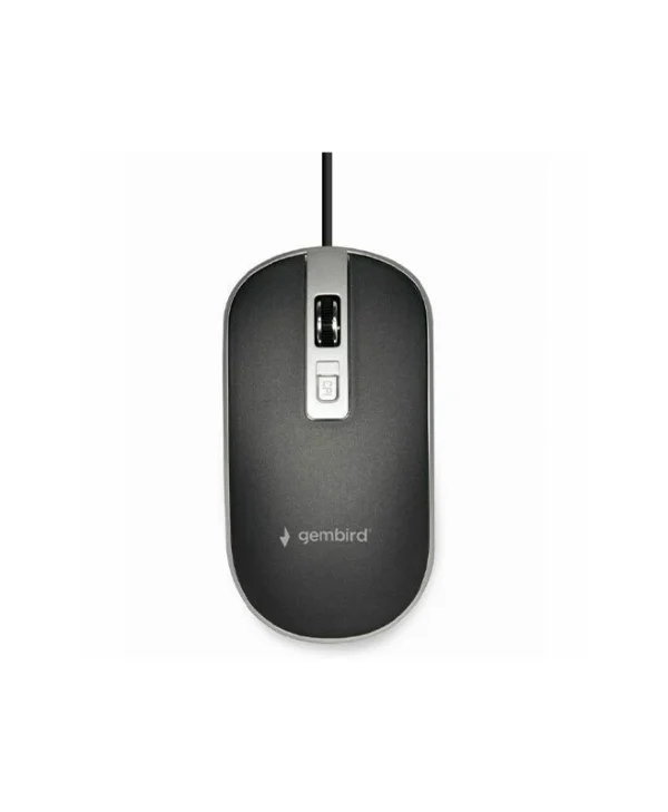 Gembird MUS-4B-06 Ενσύρματο Ποντίκι Black/Silver