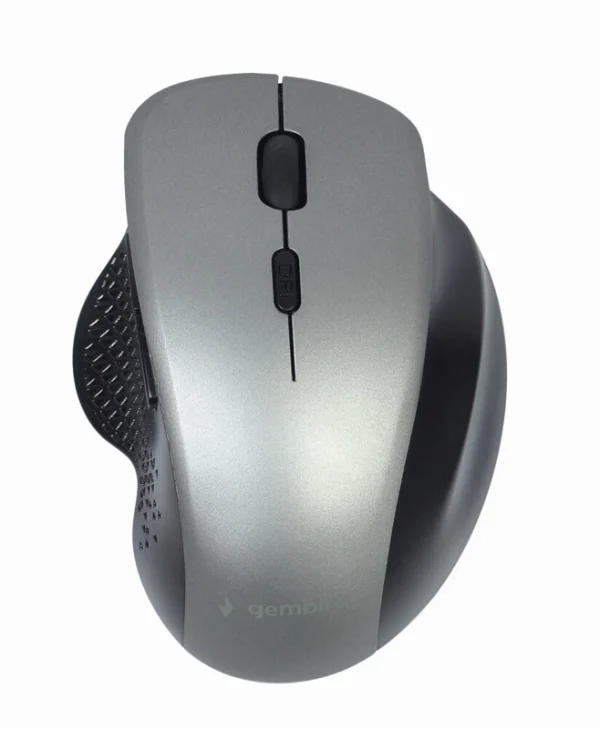 Gembird MUSW-6B-02-BG Ασύρματο Εργονομικό Ποντίκι Black/Spacegrey MUSW-6B-02-BG