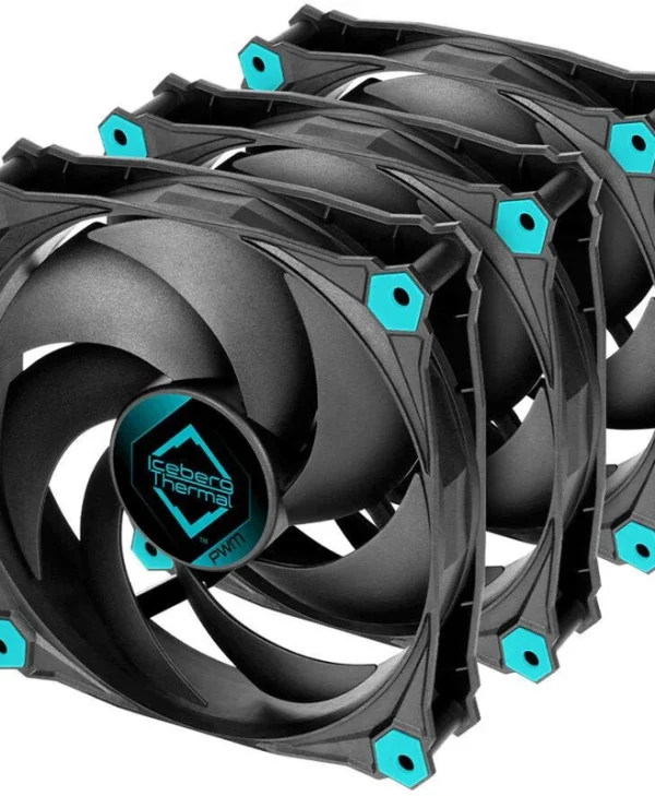 Iceberg Thermal IceGALE Silent PWM Case Fan 120mm με Σύνδεση 4-Pin 3τμχ