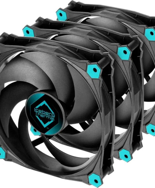 Iceberg Thermal IceGALE Silent Case Fan 120mm με Σύνδεση 3-Pin 3τμχ