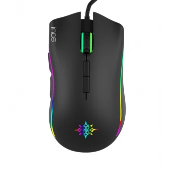 Inca IMG-349 RGB Gaming Ποντίκι 6400 DPI Μαύρο IMG-349
