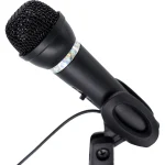 Gembird MIC-D-04 Πυκνωτικό Μικρόφωνο 3.5mm Χειρός, Επιτραπέζιο για Φωνητικά MIC-D-04