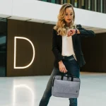 Dicota Slim Eco Motion Τσάντα Ώμου / Χειρός για Laptop 13.3" σε Γαλάζιο χρώμα - Image 4