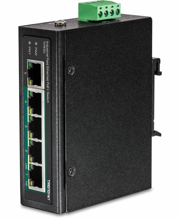 Trendnet TI-PE50 Unmanaged L2 PoE+ Switch με 5 Θύρες Gigabit (1Gbps) Ethernet TI-PE50