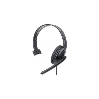 Manhattan Mono On Ear Multimedia Ακουστικά με μικροφωνο και σύνδεση USB-A
