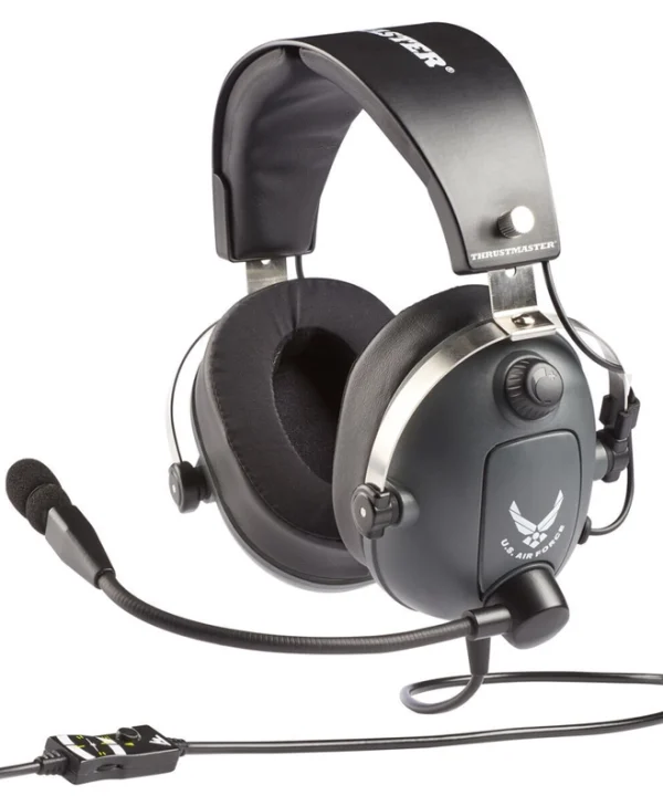 Thrustmaster T.Flight U.S. Air Force Edition Over Ear Gaming Headset με σύνδεση 3.5mm Black Grey