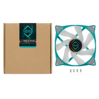 Iceberg Thermal IceGALE ARGB Case Fan 140mm με Σύνδεση 3-Pin / 4-Pin PWM Teal