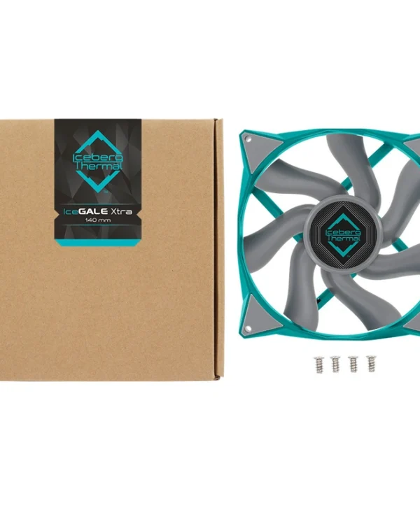 Iceberg Thermal IceGALE Xtra Case Fan 140mm με Σύνδεση 4-Pin PWM Teal