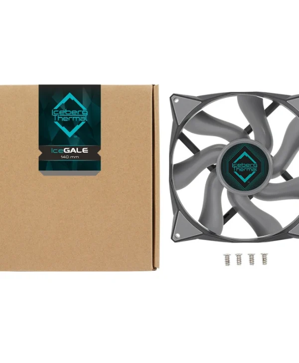 Iceberg Thermal IceGALE Case Fan 140mm με Σύνδεση 4-Pin PWM Γκρι