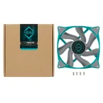 Iceberg Thermal IceGALE Case Fan 140mm με Σύνδεση 4-Pin PWM Teal - Image 2