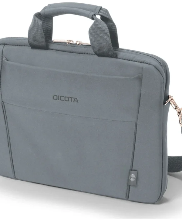 Dicota Slim Case Base Τσάντα Ώμου / Χειρός για Laptop 14.1" σε Γκρι χρώμα