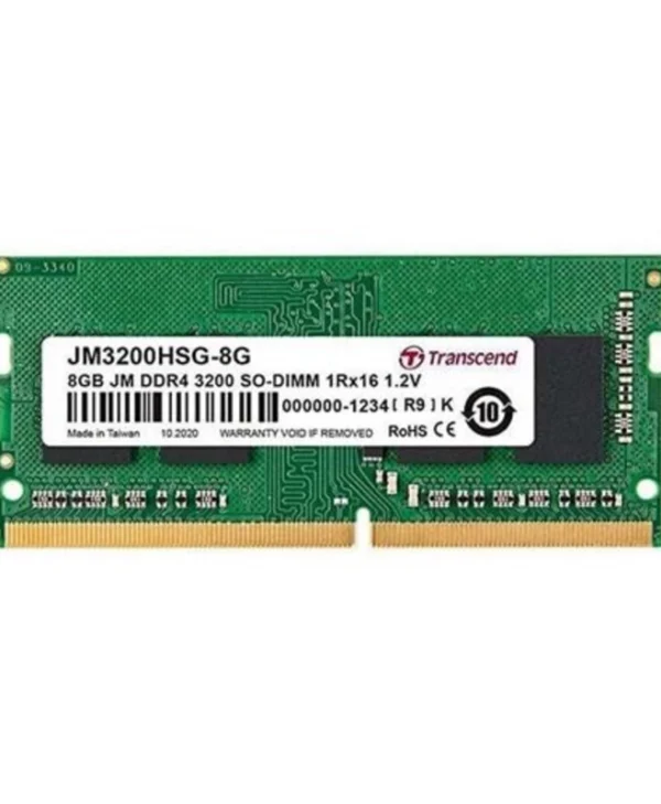Transcend DDR4 με Module 1x8GB και Ταχύτητα 3200 για Laptop